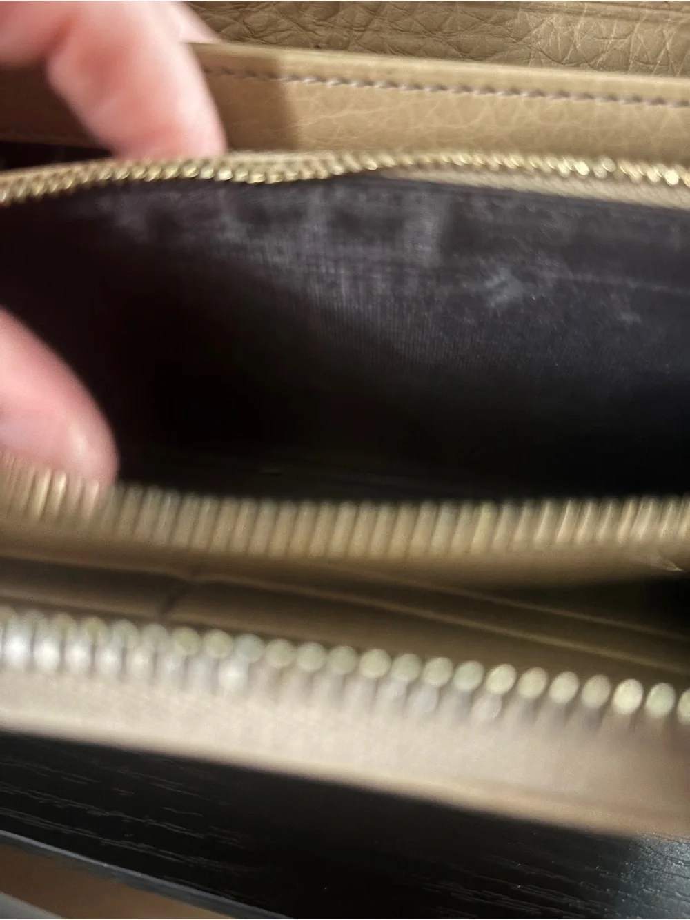 Gucci Soho Leather Zip Around Wallet - Beige with COA - Picture 9 of 13